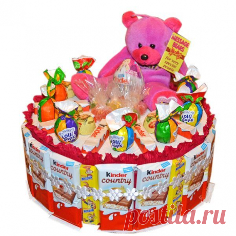 👌 38 идей для тортов из конфет и шоколадных батончиков, увлечения и хобби Недавно я увлеклась изготовлением тортиков. Да не простых, а из конфет и шоколадных батончиков! Я увидела на одном из форумов мастер-класс по изготовлению такого торта и решила неп...