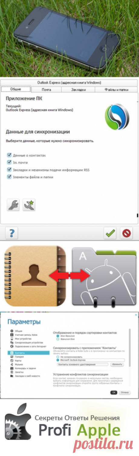 Как с Nokia перенести контакты на iPhone