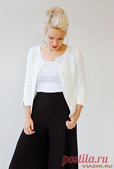 Прелестный вязаный крючком женский жакет Salice из категории 