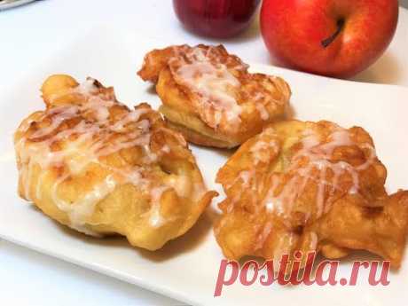 ОЛАДЬИ С ЯБЛОКАМИ. Как готовят ВКУСНЯШКУ американские женщины. Apple Fritters. - YouTube