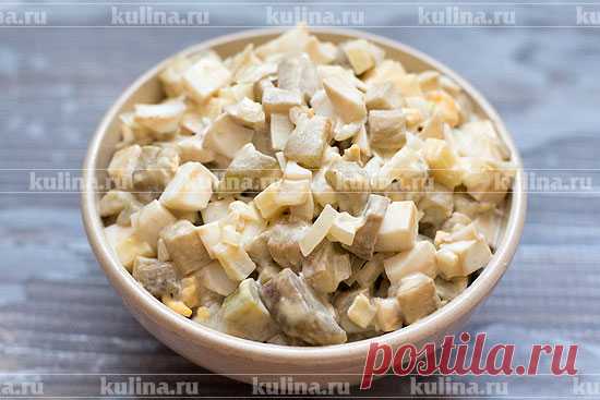 Салат из баклажанов с яйцами