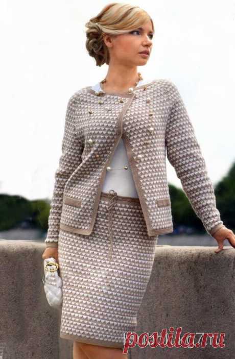 СТИЛЬНЫЙ КОСТЮМ | Клубок | ВЯЗАНИЕ КРЮЧКОМ | Постила