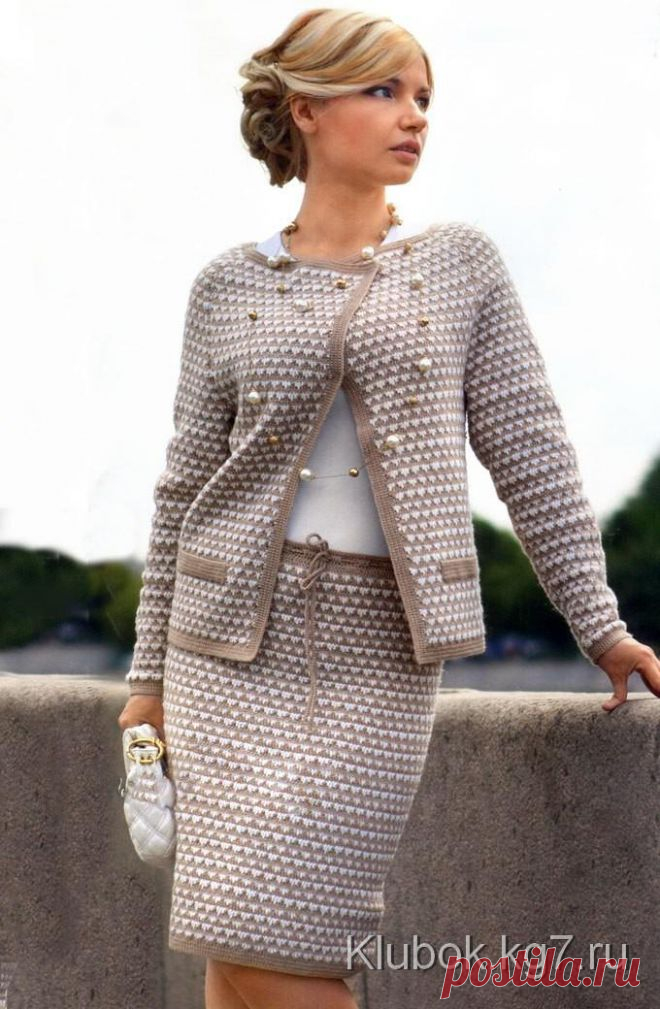 СТИЛЬНЫЙ КОСТЮМ | Клубок | ВЯЗАНИЕ КРЮЧКОМ | Постила