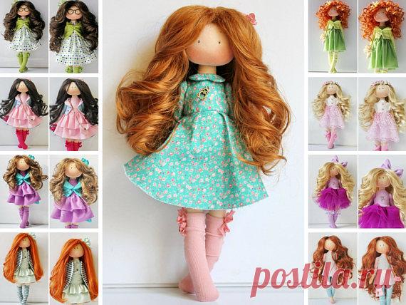 Rag doll Tilda doll Fabric doll Muñecas Green doll Poupée Art doll Puppen Gift for her Soft doll Panenka Cloth doll Handmade doll by Olesya Rag doll Tilda doll Fabric doll Muñecas Green doll Poupée Art doll Puppen Gift for her Soft doll Panenka Cloth doll Handmade doll by Olesya __________________________________________________________________________________________   Hello, dear visitors!  This is handmade textile doll created by Master Olesya N. (Russia). All dolls sta...