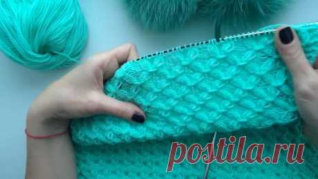 How to knit. Вязание спицами. Урок 19. Узор smock stitch.