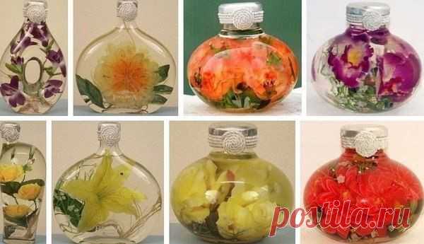 Цветы в бутылках