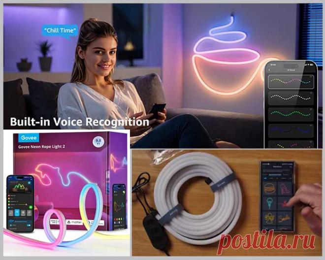 Светодиодная лента Govee вместо картин на стене