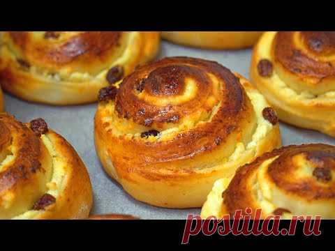 Наши любимые булочки к чаю! Тесто без яиц | Кулинарим с Таней