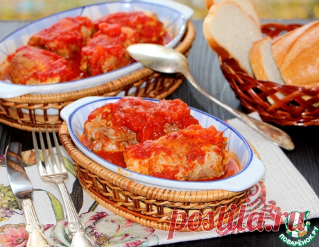 Свиные крученики в томатном соусе – кулинарный рецепт