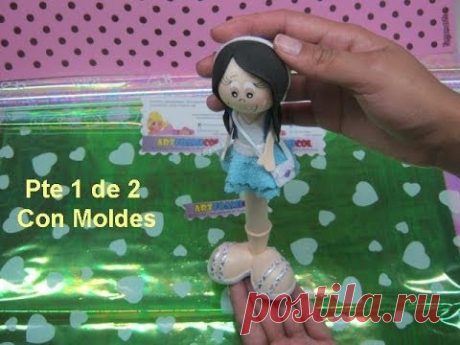 ОченьCOMO HACER FOFUPLUMA ESTUDIANTE  SECRETARIA CON MOLDES O PATRONES  PTE 1 DE 2