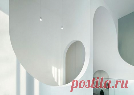 Beijing art gallery by Penda featuring topsy-turvy archways