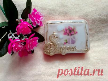 Мыло сувенирное, 8 Марта с водорастворимой картинкой