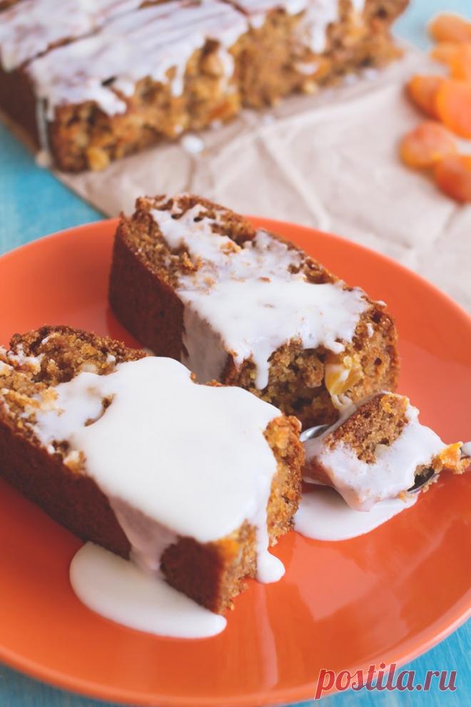 Морковный пирог с курагой, медом и кешью - The Pled