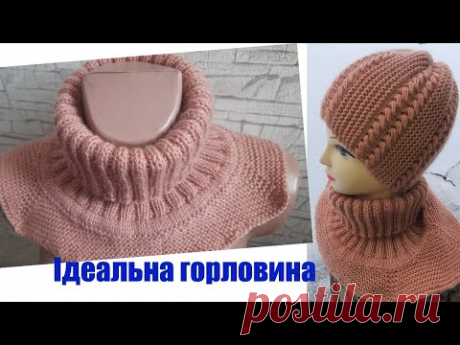 Ідеальна горловина при вив'язуванні плечевого виробу регланом зверху.Імітація кетльовки.1 частина.