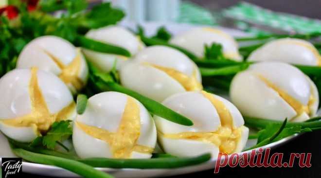 Красивая закуска из яиц 
