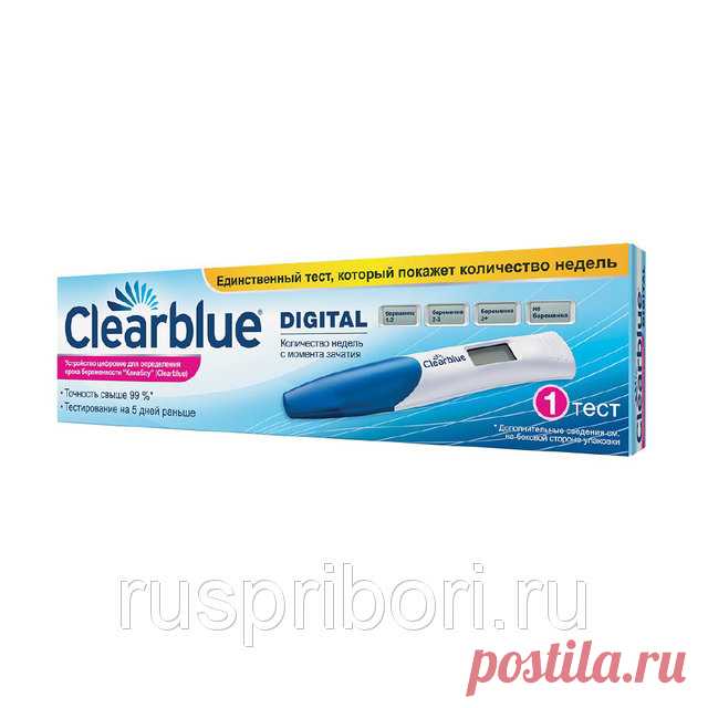 Цифровой тест на беременность Clearblue Digital с индикатором срока в неделях – это первый и единственный тест, такой же точный в определении срока беременности в неделях, как и ультразвуковое исследование. Его интеллектуальный двойной датчик не только сообщит беременны вы или нет: «Беременна» или «Не беременна», но и определит ваш срок в неделях.