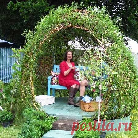 Беседка из ивовых веток — 6 соток