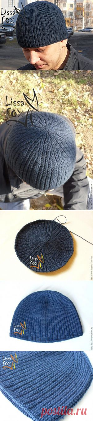 Мужская шапка-резинка крючком | Сделай сам!