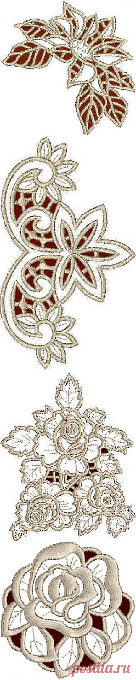 Шикарные трафареты ришелье. 1 часть..