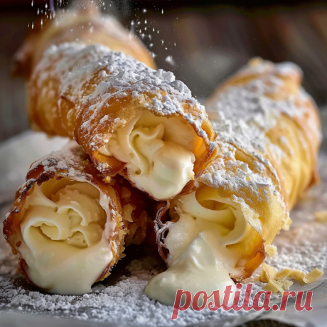 Delicious Italian Cream-Filled Cannoncini Learn how to make delicious Italian cream-filled cannoncini with this easy recipe. Perfect for any occasion, crispy and buttery!