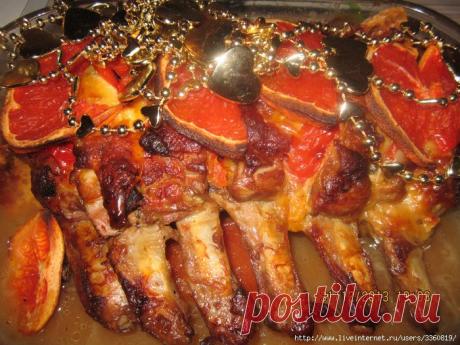 запеченное с грейпфрутом и болгарским перцем | БУДЕТ ВКУСНО!