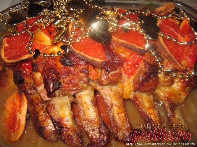 запеченное с грейпфрутом и болгарским перцем | БУДЕТ ВКУСНО!