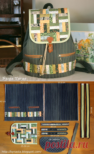 Nasta's blog: Рюкзак-пэчворк. Мастер-класс
