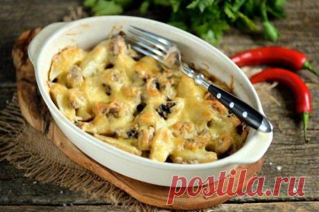 Хрустящая картошка с грибами — Идеальное решение
