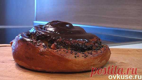 Булочки с маком и орехами в шоколадной глазури - Простые рецепты Овкусе.ру