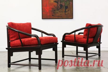 Средний века Азиатский стиль Кресла для отдыха | Vintage магазине