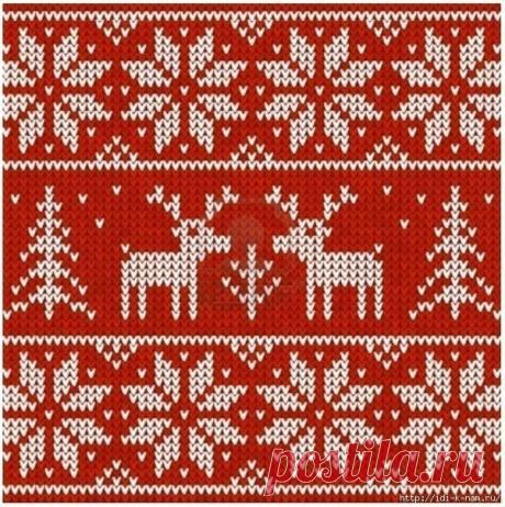 ЖАККАРДОВЫЕ СХЕМЫ С ОЛЕНЯМИ