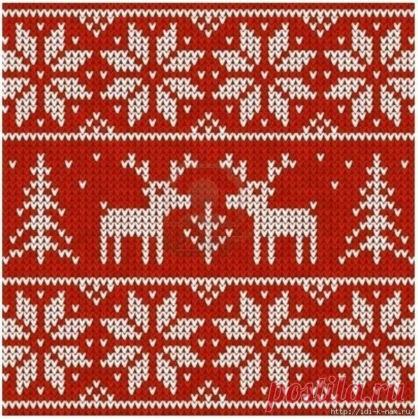 ЖАККАРДОВЫЕ СХЕМЫ С ОЛЕНЯМИ