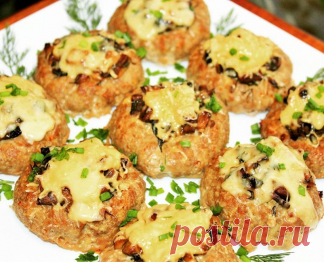 Мясные гнёзда с грибами
