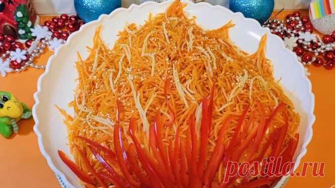 Праздничная кухня: яркий новогодний салат 