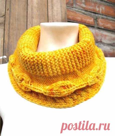Шарфы-воротники-трансформеры. Идеи + схема