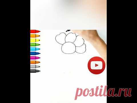 Как нарисовать цветок 🌸 #shorts