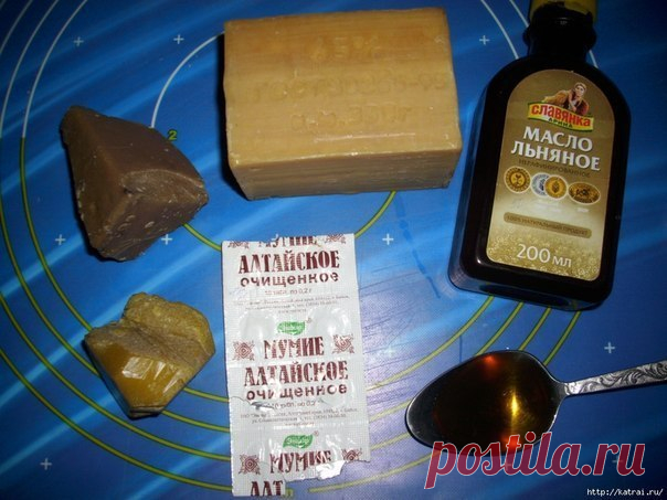 ЦЕЛЕБНАЯ МАЗЬ ИЗ ХОЗЯЙСТВЕННОГО МЫЛА / Рукоделие