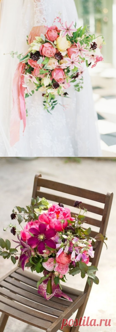 Клематис в #Свадебные_букеты_Prowedding