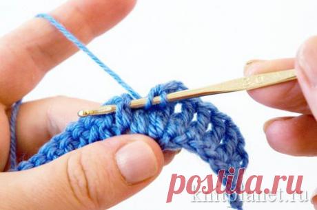 Планета Вязания | Рельефные (выпуклые) столбики крючком