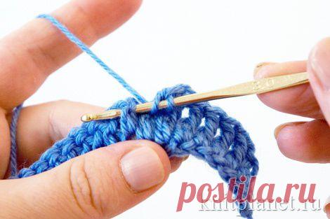 Планета Вязания | Рельефные (выпуклые) столбики крючком