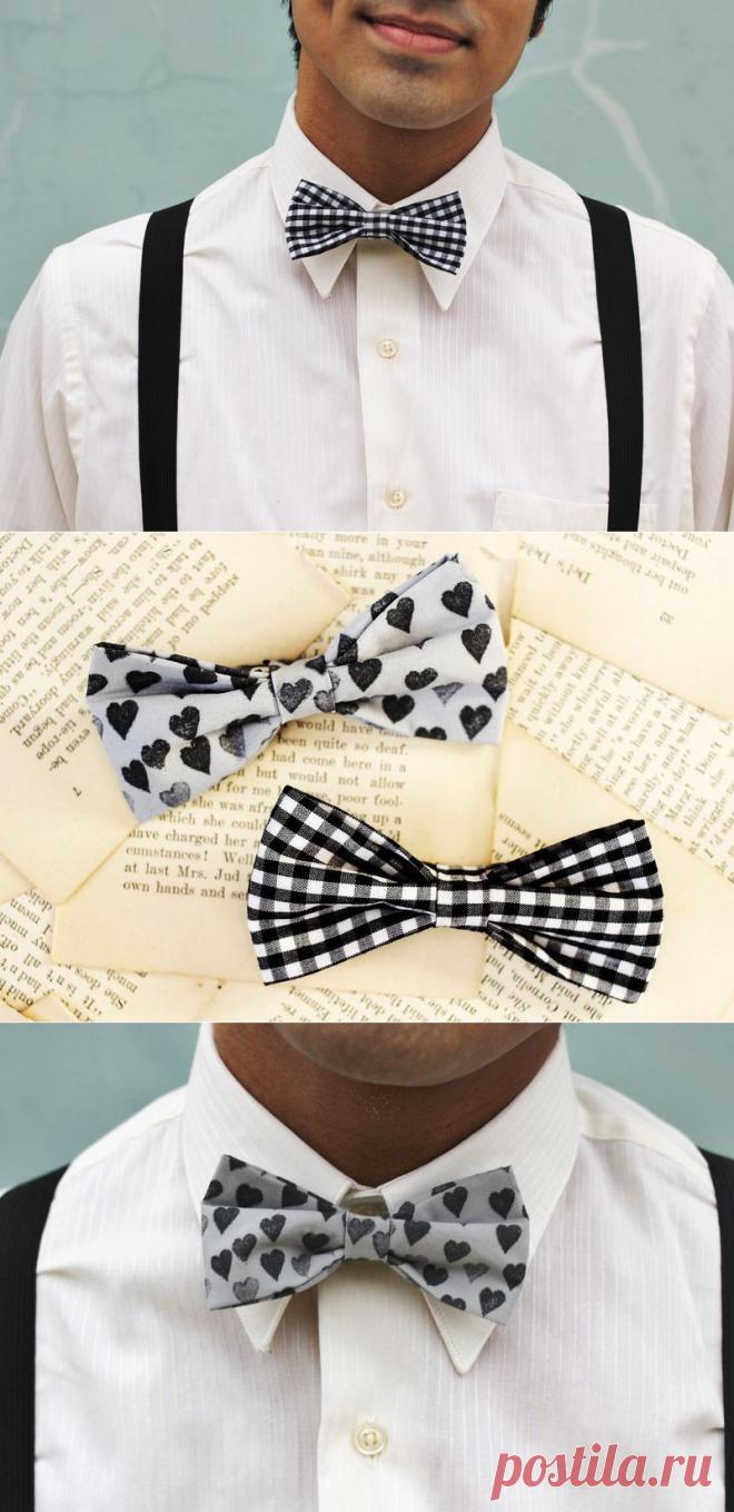 Уют, чистота, комфорт и креатив!: Как сделать галстук-бабочку своими руками