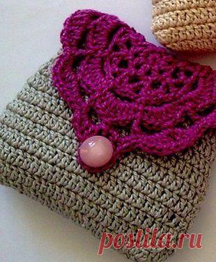 Косметичка крючком