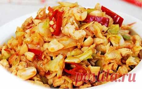 Курица с арахисом по-китайски - изысканное блюдо, которое надо готовить! | Четыре вкуса