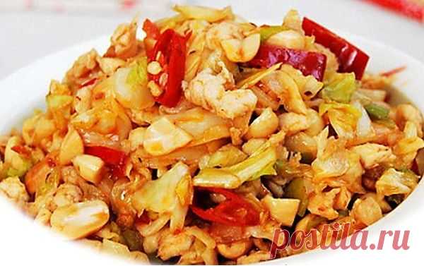 Курица с арахисом по-китайски - изысканное блюдо, которое надо готовить! | Четыре вкуса
