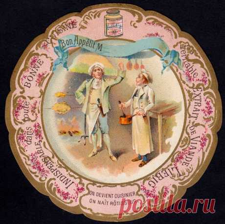 Liebig Table Card T18 - Illustrated Proverbs Liebig's Extract of Beef, table card "Illustrated Proverbs" issued in 1900