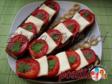 Баклажанные лодочки с овощами и брынзой (МК от Елены) » Арт-кухня
