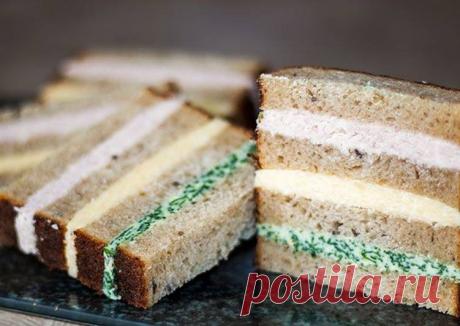 Необычные новогодние бутерброды - морская тельняшка Автор рецепта IrinaCooking - Cookpad
