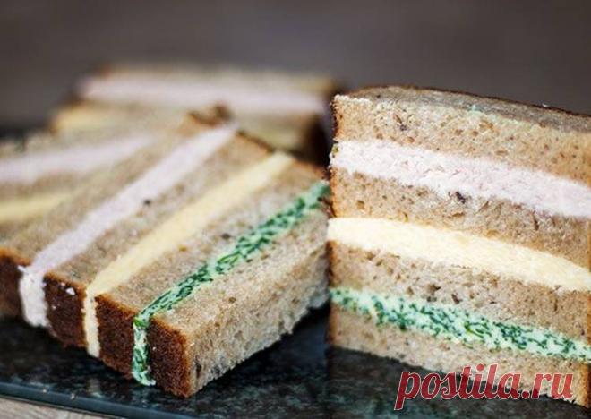 Необычные новогодние бутерброды - морская тельняшка Автор рецепта IrinaCooking - Cookpad