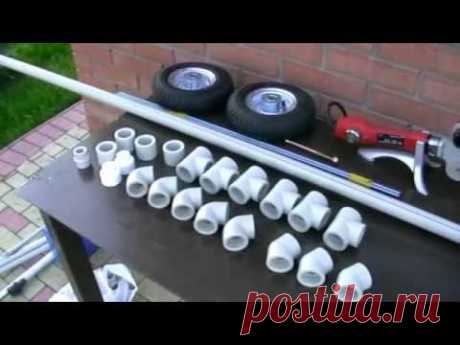 ТЕЛЕЖКА ДЛЯ ЛОДКИ ПВХ СВОИМИ РУКАМИ (WHEELS FOR BOAT)