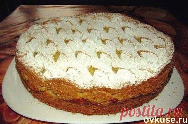 Яблочный пирог с нежным кремом - Простые рецепты Овкусе.ру